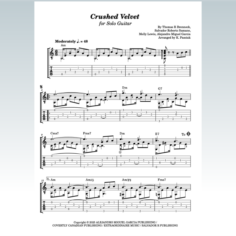 Carátula para "Crushed Velvet (arr. Kenneth Pasciak)" por Molly Lewis