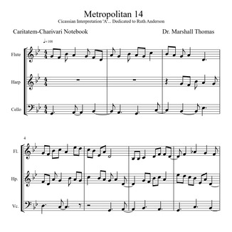Cover Art for "Metropolitan 14" by Celebrity Chamber Players