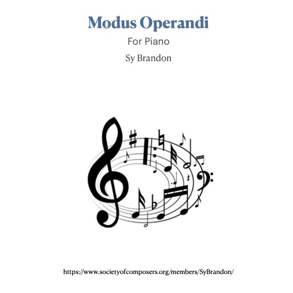 Cover Art for "Modus Operandi for Piano" by Sy Brandon