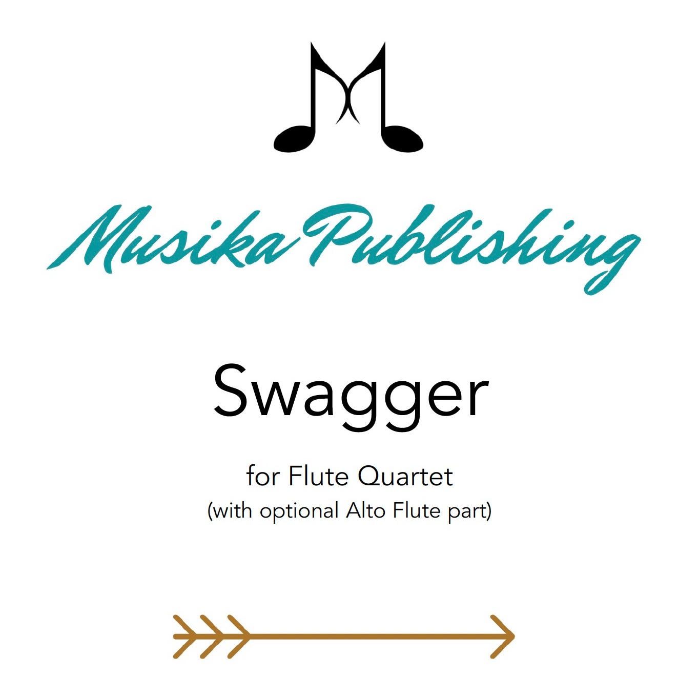 Carátula para "Swagger - for Flute Quartet" por Kate Agiortis