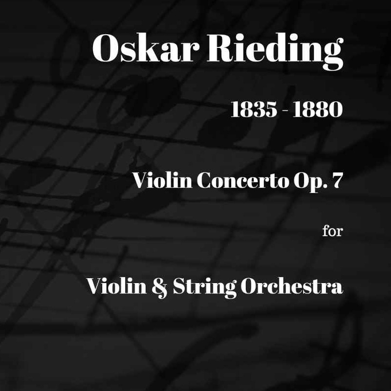 Cover Art for "Rieding Violin Concerto Op. 7 for Violin and String Orchestra (arr. Paul Wood)" by Oskar Rieding