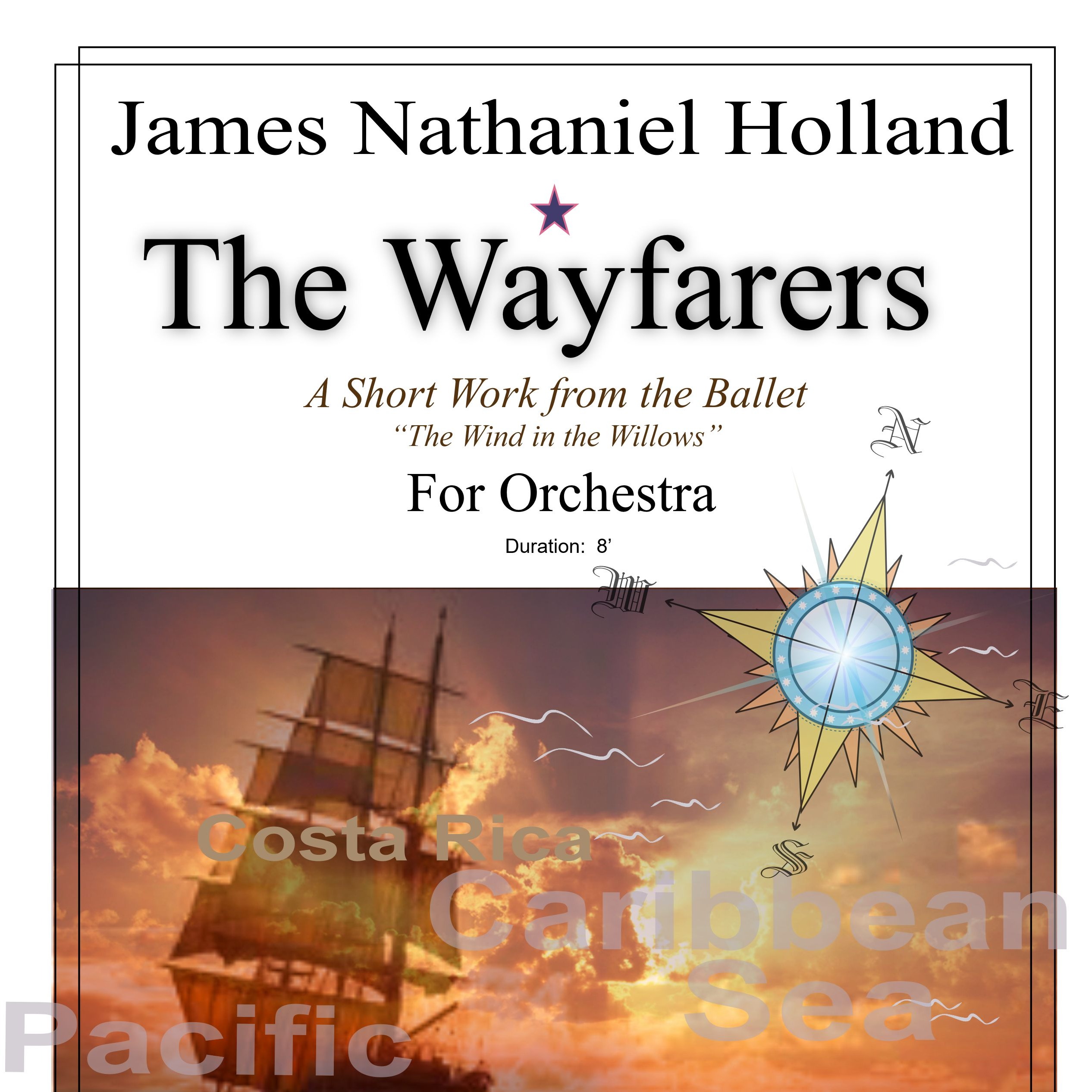 《旅人》管弦乐短曲(选自芭蕾舞剧《柳林风声》)The Wayfarers, A Short Piece for Orchestra from the ballet "The Wind in the Willows" by James Nathaniel Holland 管弦乐团 封面