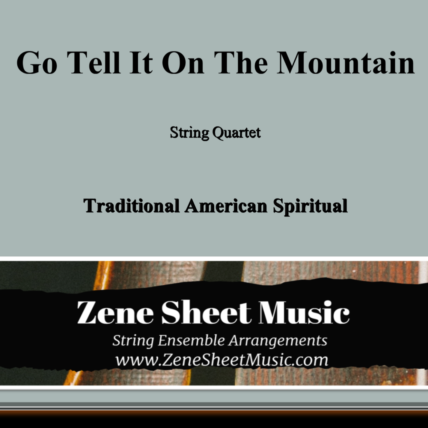 Couverture pour "Go Tell It On The Mountain (arr. Eve C. Mailly - Zene String)" par Eve C. Mailly