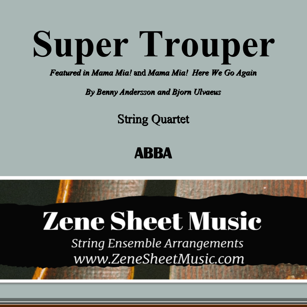 Couverture pour "Super Trouper (arr. Eve C. Mailly - Zene Strings)" par ABBA
