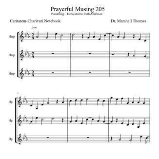 Cover Art for "Prayerful Musing 205" by Celebrity Chamber Players