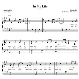 Abdeckung für "In My Life (arr. Karen Rock)" von The Beatles