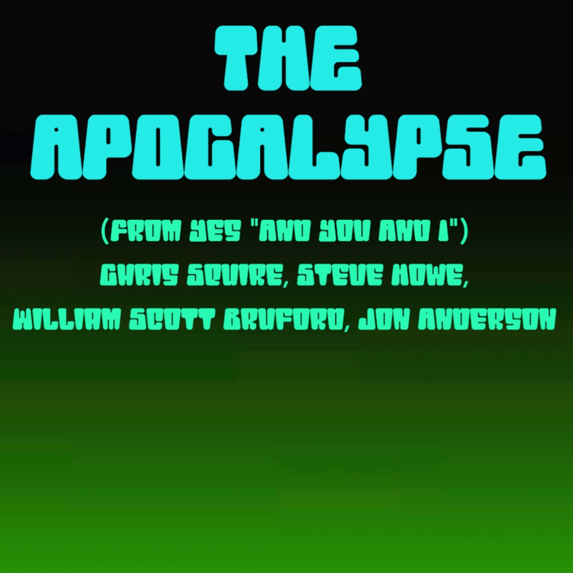 Cover Art for "The Apocalypse (arr. Jeff Tincher)" by Chris Squire