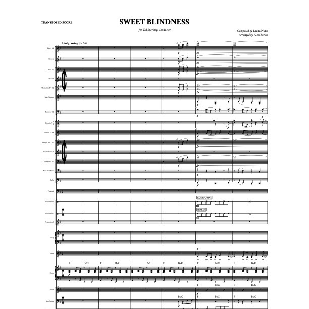Sweet Blindness (arr. Alex Berko) by Laura Nyro 管弦乐团 封面