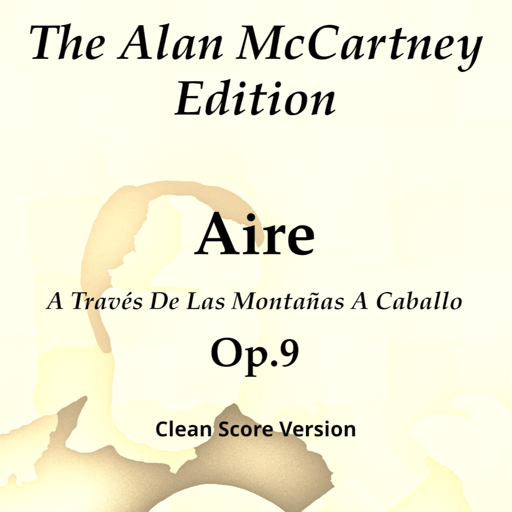 Carátula para "Aire Op.9" por Alan McCartney