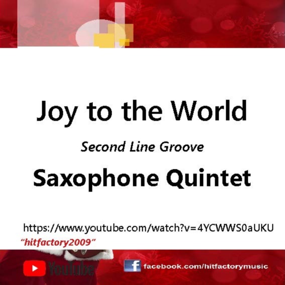 Cover Art for "Joy to the World - Second Line Groove - Saxophone Quintet - Eb (arr. Thomas H. Graf)" by Thomas H. Graf