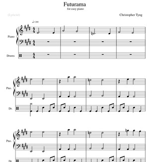 Carátula para "Futurama (arr. TheAshleyWright.com)" por Chris Tyng