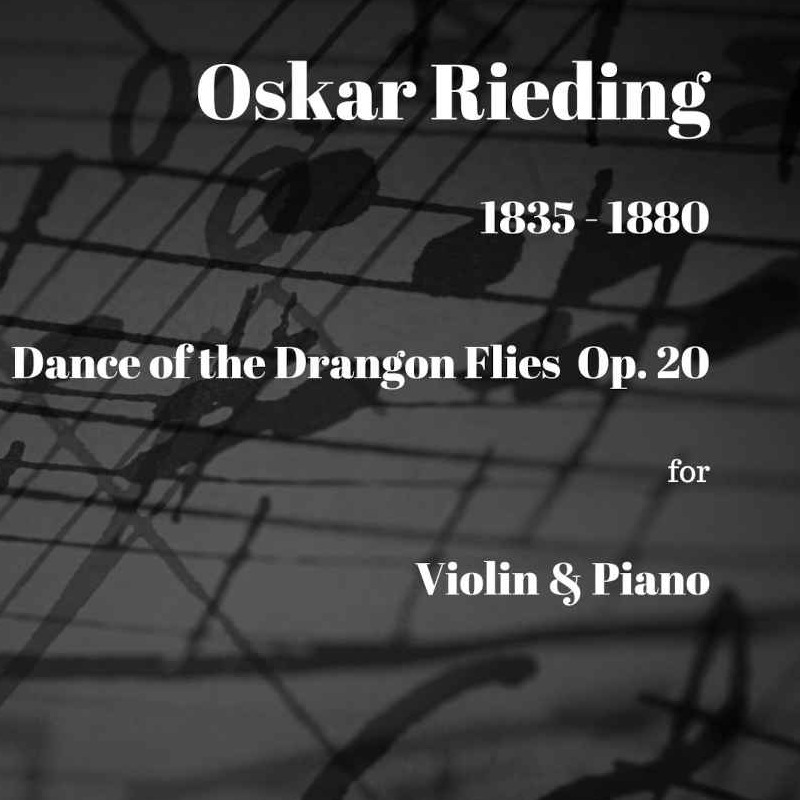 Cover Art for "Rieding Dance of the Dragon Flies Op 20 for Violin and Piano (arr. Paul Wood)" by Oskar Rieding