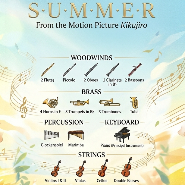 Summer (arr. Matthew pyeon) by Aun 管弦乐团 封面