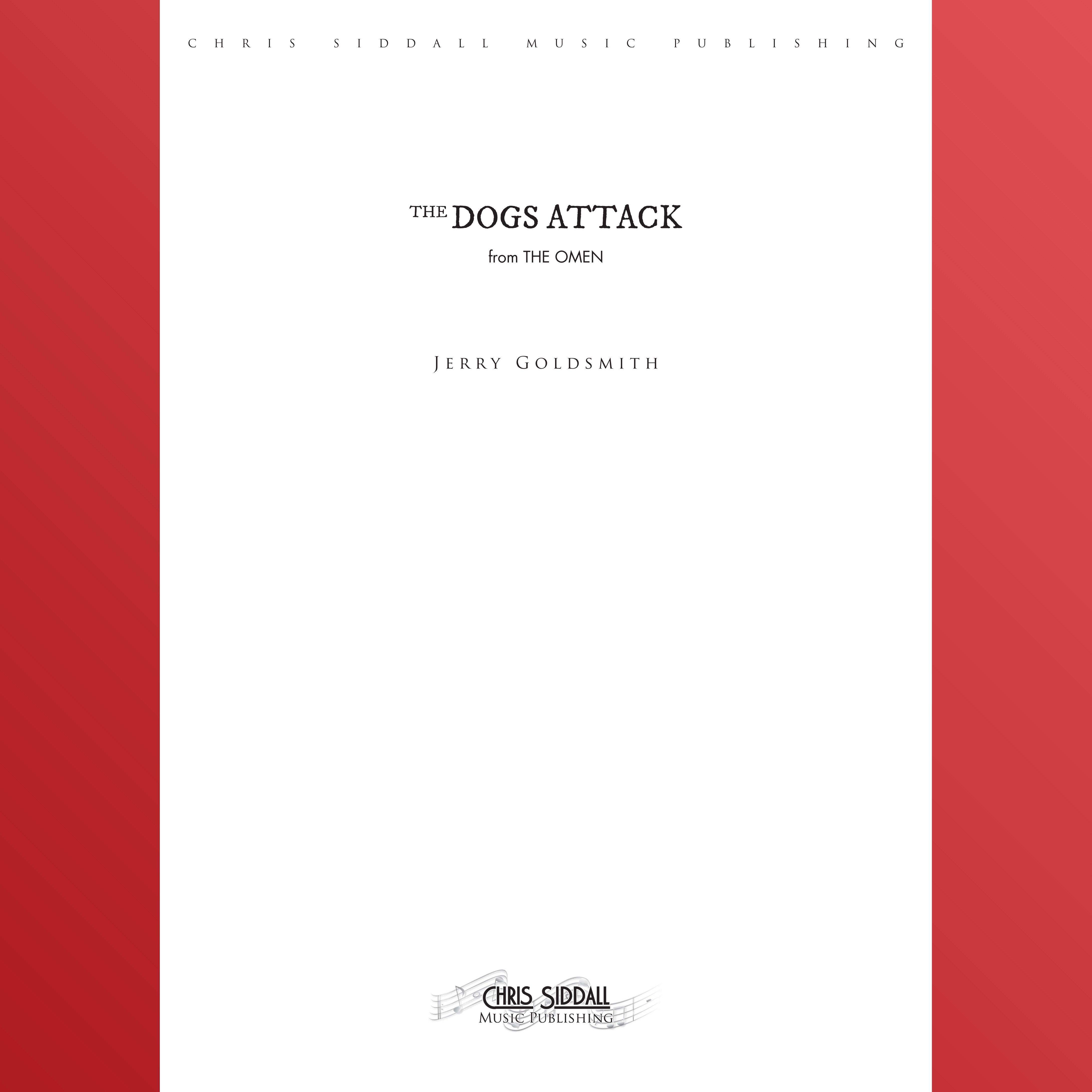 Couverture pour "Dogs Attack - Score Only (arr. Chris Siddall)" par Jerry Goldsmith