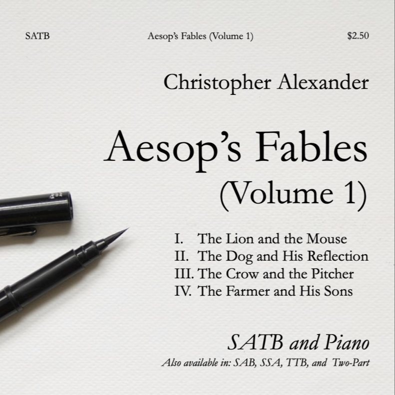 Cover Art for "Aesop's Fables (Volume 1) (SATB)" by Christopher Alexander