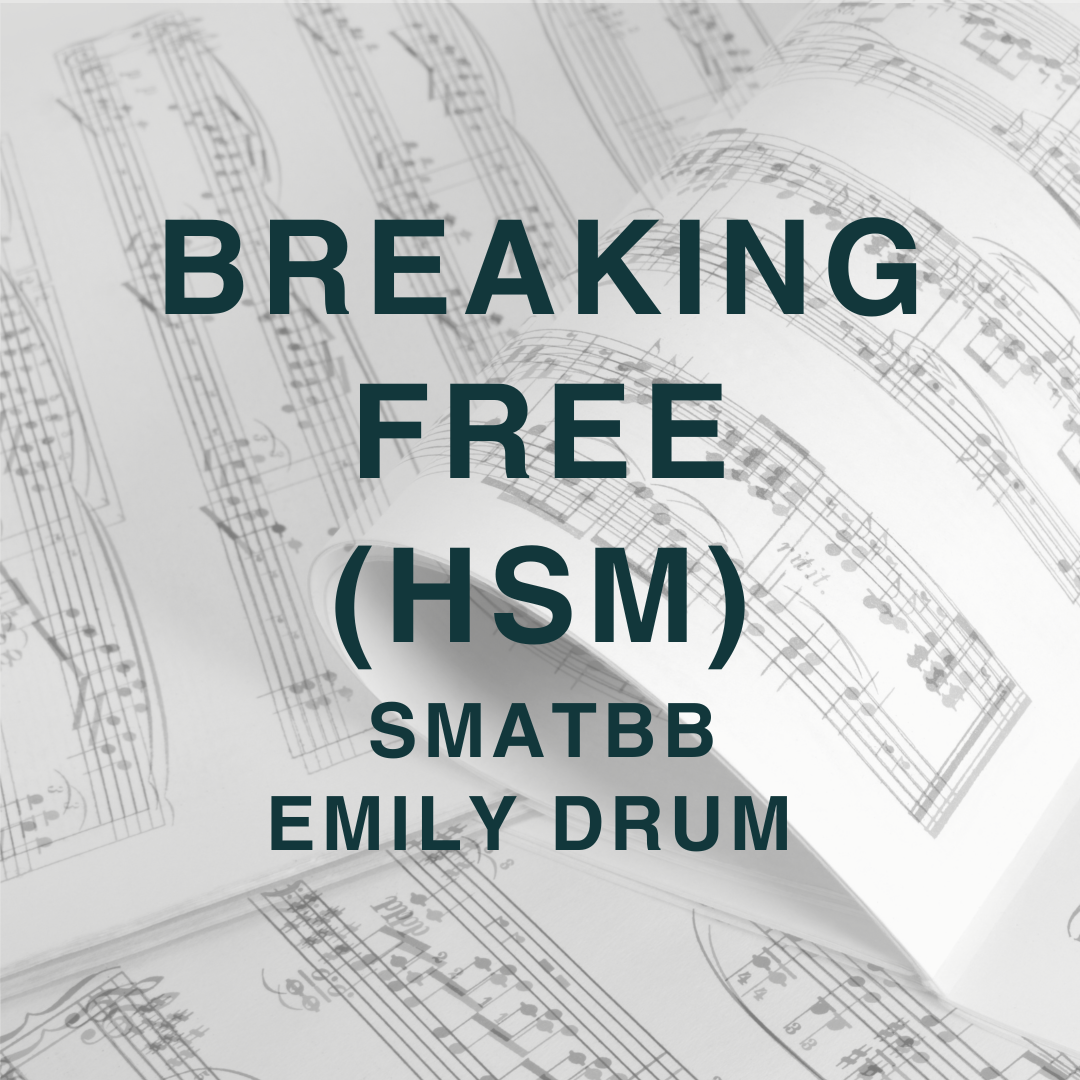 Carátula para "Breaking Free (arr. Emily Drum)" por Zac Efron & Vanessa Anne Hudgens