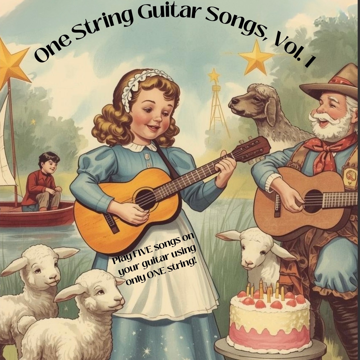 Cover Art for "One String Guitar Songs, Vol. 1 (A One String Guitar Song Collection) (arr. Danny Crocome)" by Traditional