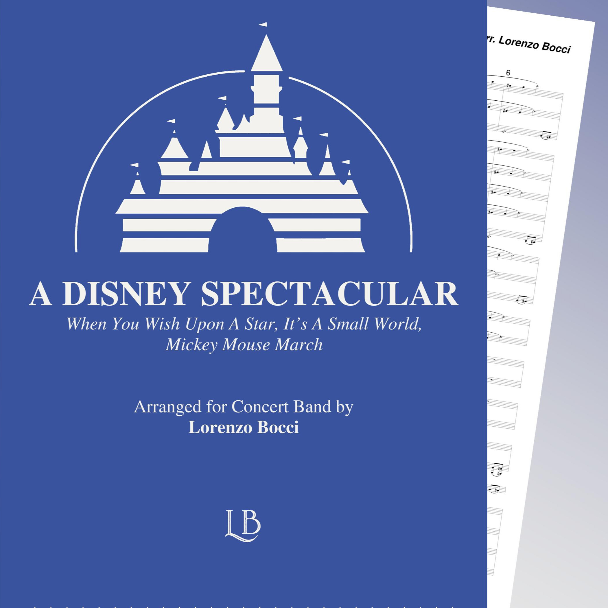 Carátula para "Medley: When You Wish Upon A Star with It's A Small World and Mickey Mouse March (arr. Lorenzo Bocci)" por Lorenzo Bocci
