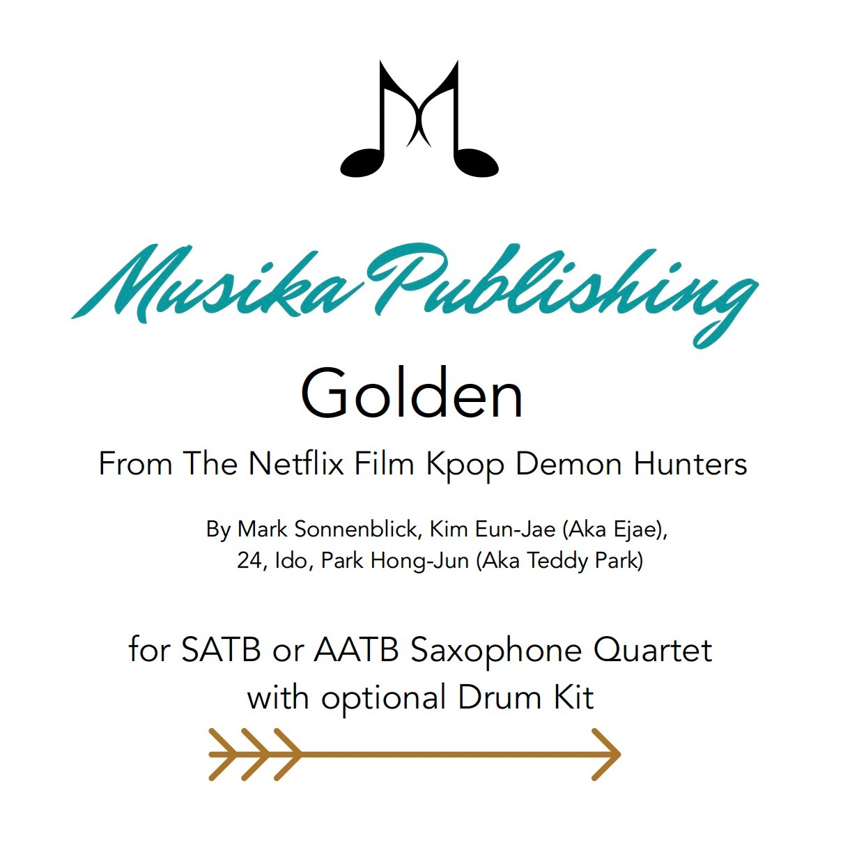 Abdeckung für "Golden (arr. Kate Agioritis)" von Huntr/X (Ejae, Audrey Nuna And Rei Ami)