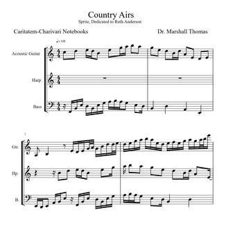 Cover Art for "Country Airs" by Celebrity Chamber Players