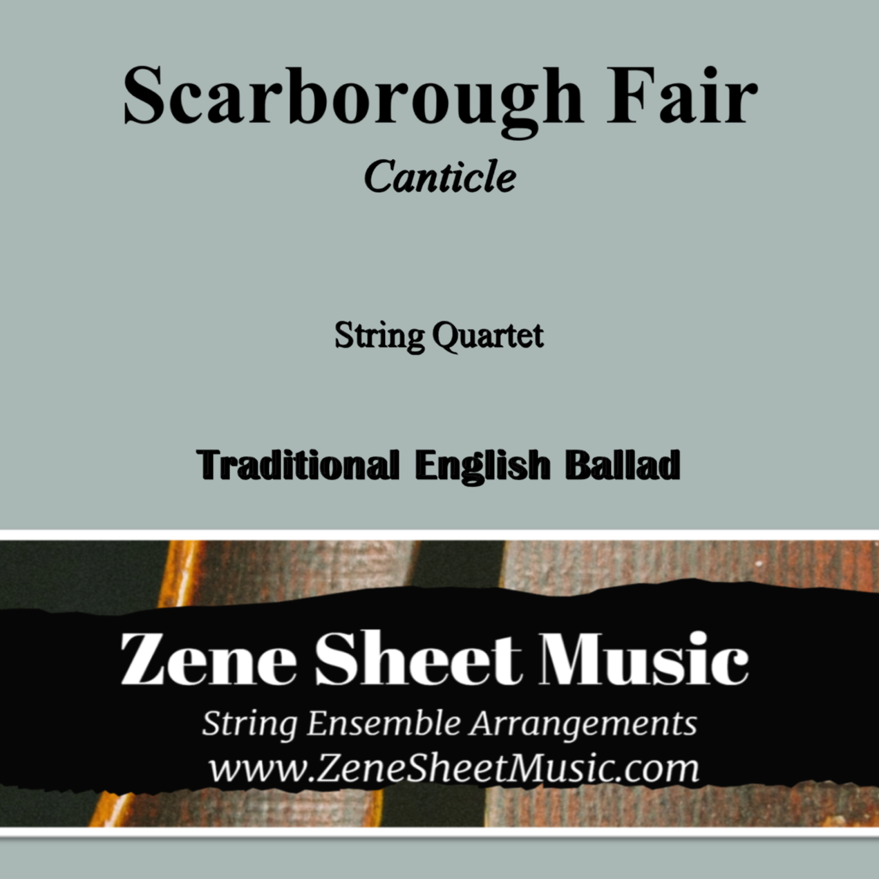 Couverture pour "Scarborough Fair - Canticle (arr. Eve C. Mailly - Zene Strings)" par Eve C. Mailly
