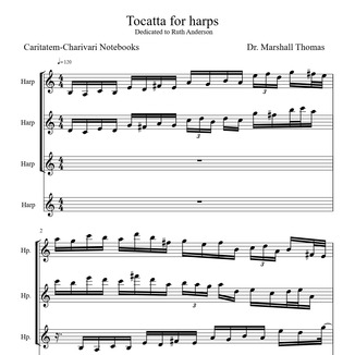 Cover Art for "Tocatta for harps" by Celebrity Chamber Players