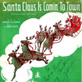 Cover Art for "Santa Claus Is Comin' To Town (arr. Will Rowsell)" by Michael Buble
