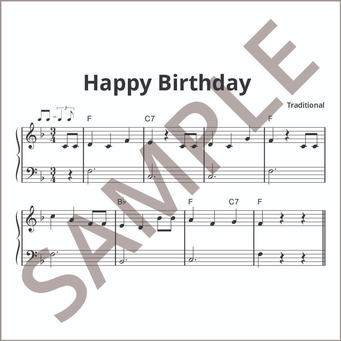 Carátula para "Happy Birthday (arr. Jane Stavrinoudis)" por Traditional