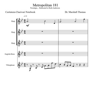 Cover Art for "Metropolitan 181" by Celebrity Chamber Players
