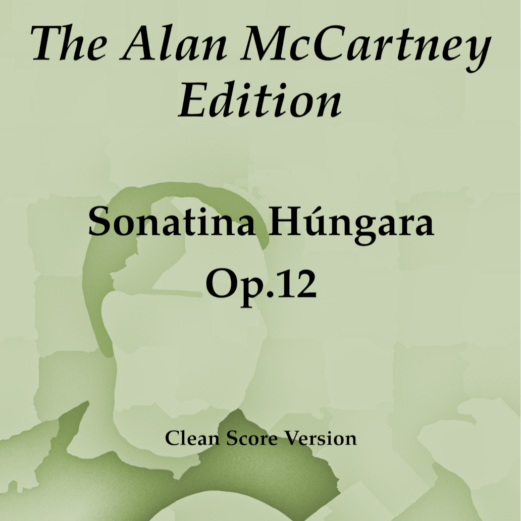 Carátula para "Sonatina Húngara Op.12" por Alan McCartney