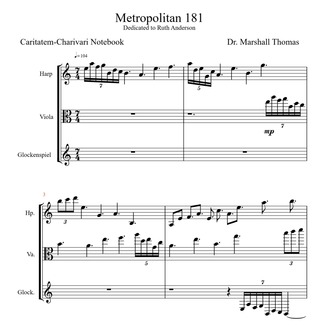 Cover Art for "Metropolitan 181" by Celebrity Chamber Players