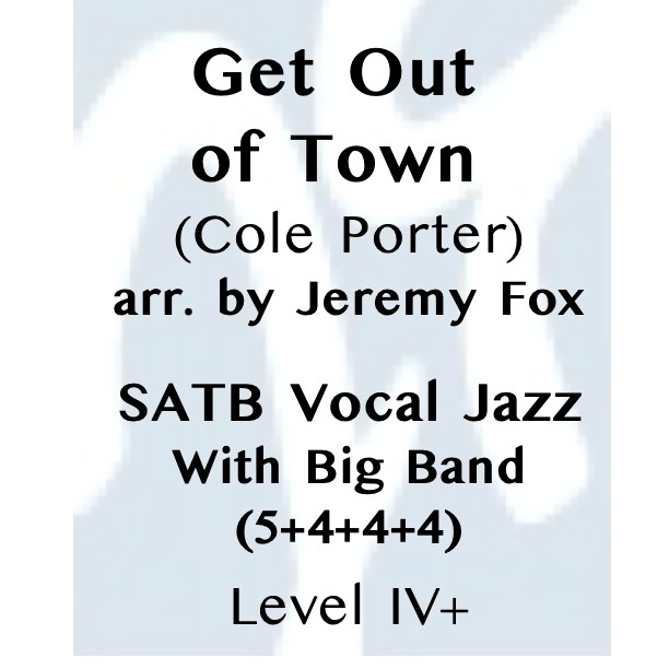 Get Out Of Town (Low Voice) by Cole Porter Sheet Music for Real