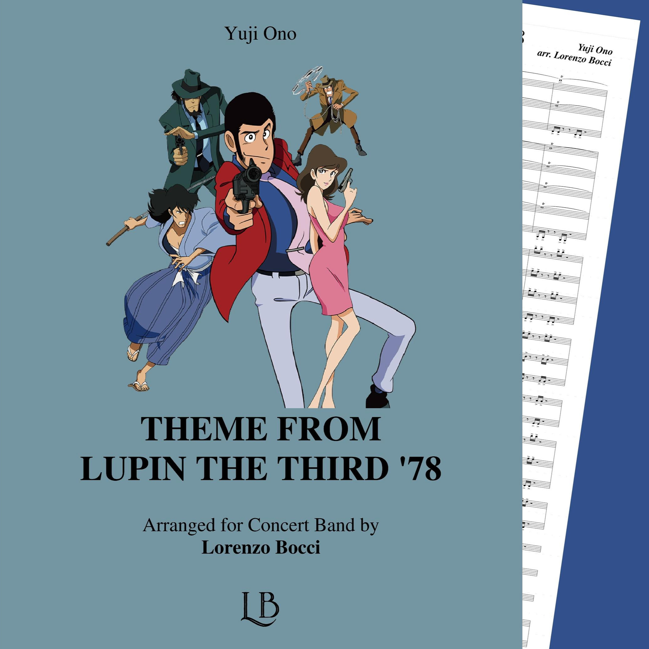 Cover Art for "Theme From Lupin The Third '78 (arr. Lorenzo Bocci)" by Yuji Ono