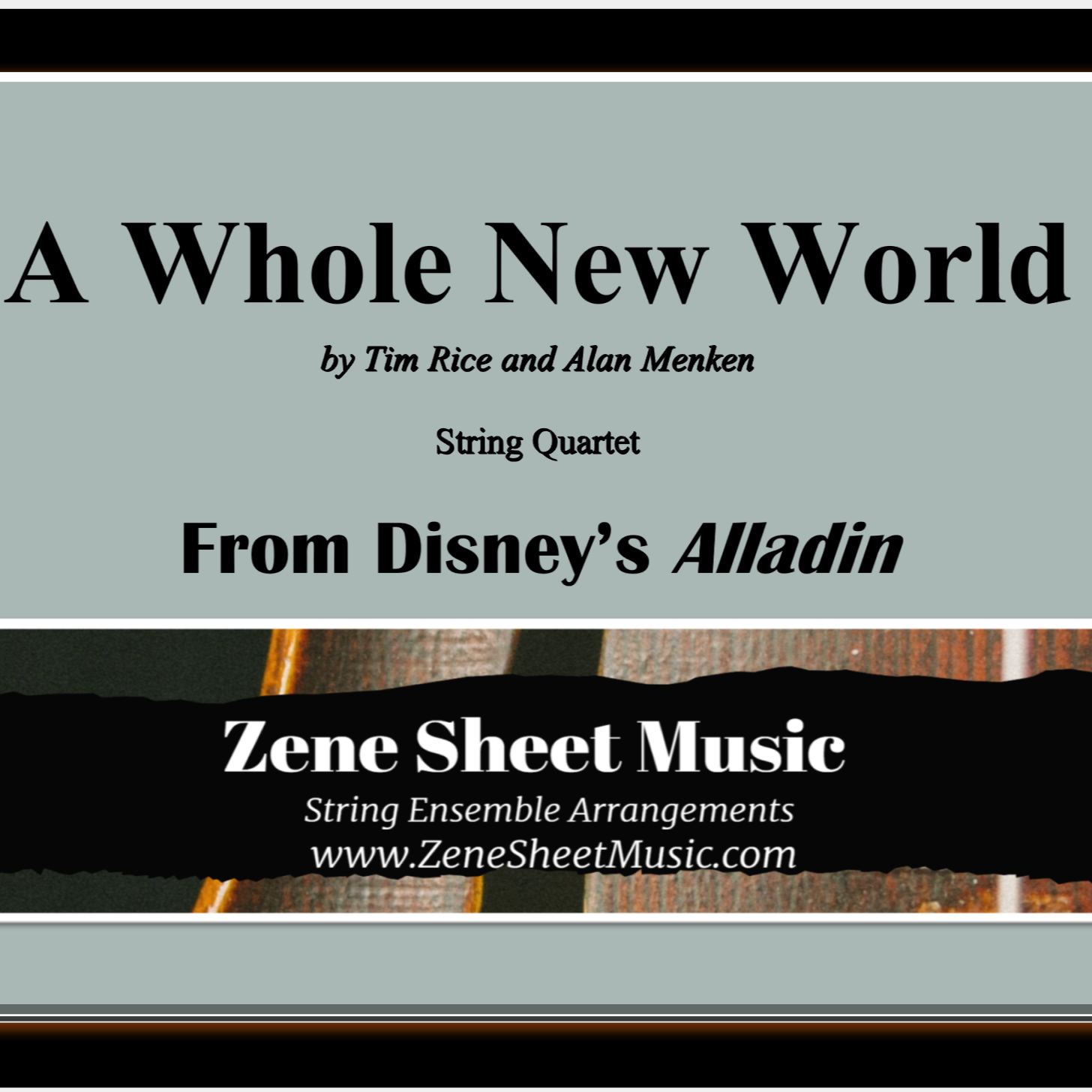 Carátula para "A Whole New World (arr. Eve C. Mailly - Zene Strings)" por Tim Rice