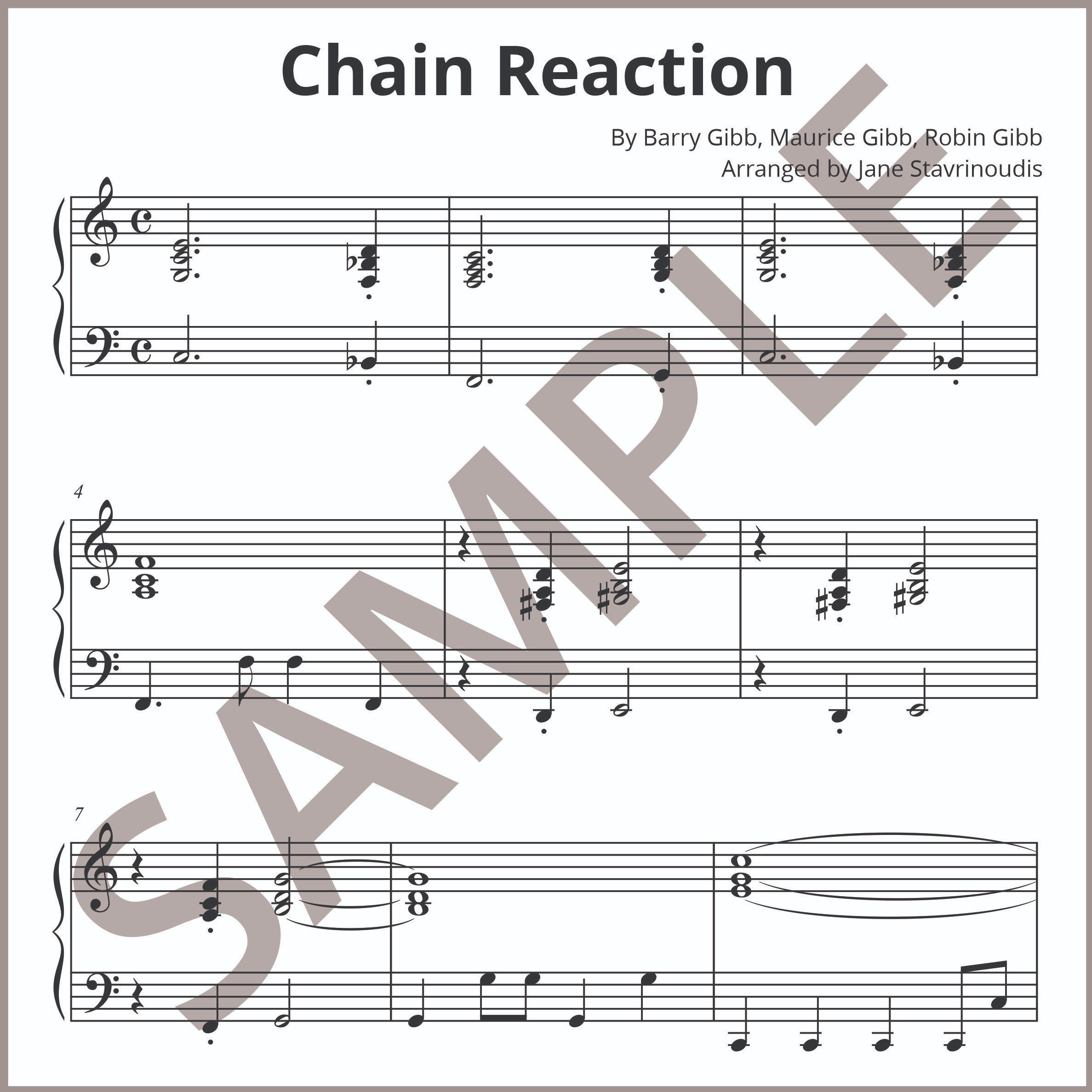 Abdeckung für "Chain Reaction (arr. Jane Stavrinoudis)" von Diana Ross