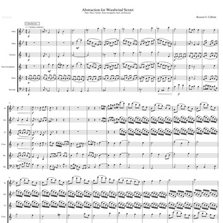 Abdeckung für "Abstraction for Woodwind Sextet" von -Reason G. Colburn