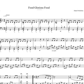 Cover Art for "Food, Glorious Food (arr. Daniel Nicholson)" by Lionel Bart