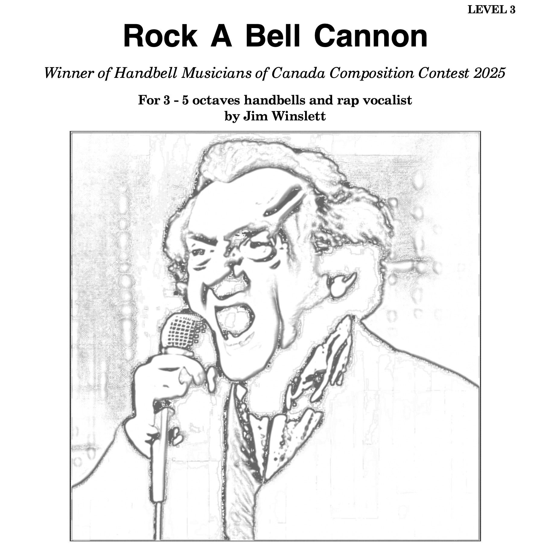Cover Art for "Rock A Bell Cannon - a handbell rap" by Jim Winslett