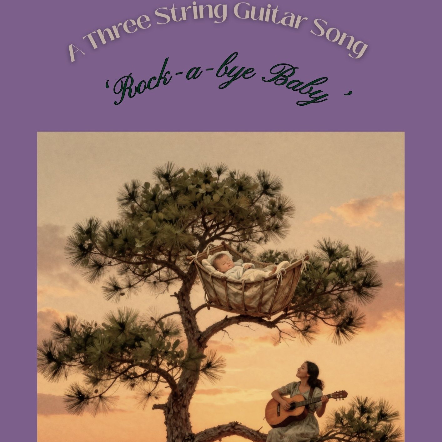 Abdeckung für "Rock-a-bye Baby (A Three String Guitar Song) (arr. Danny Crocome)" von Traditional