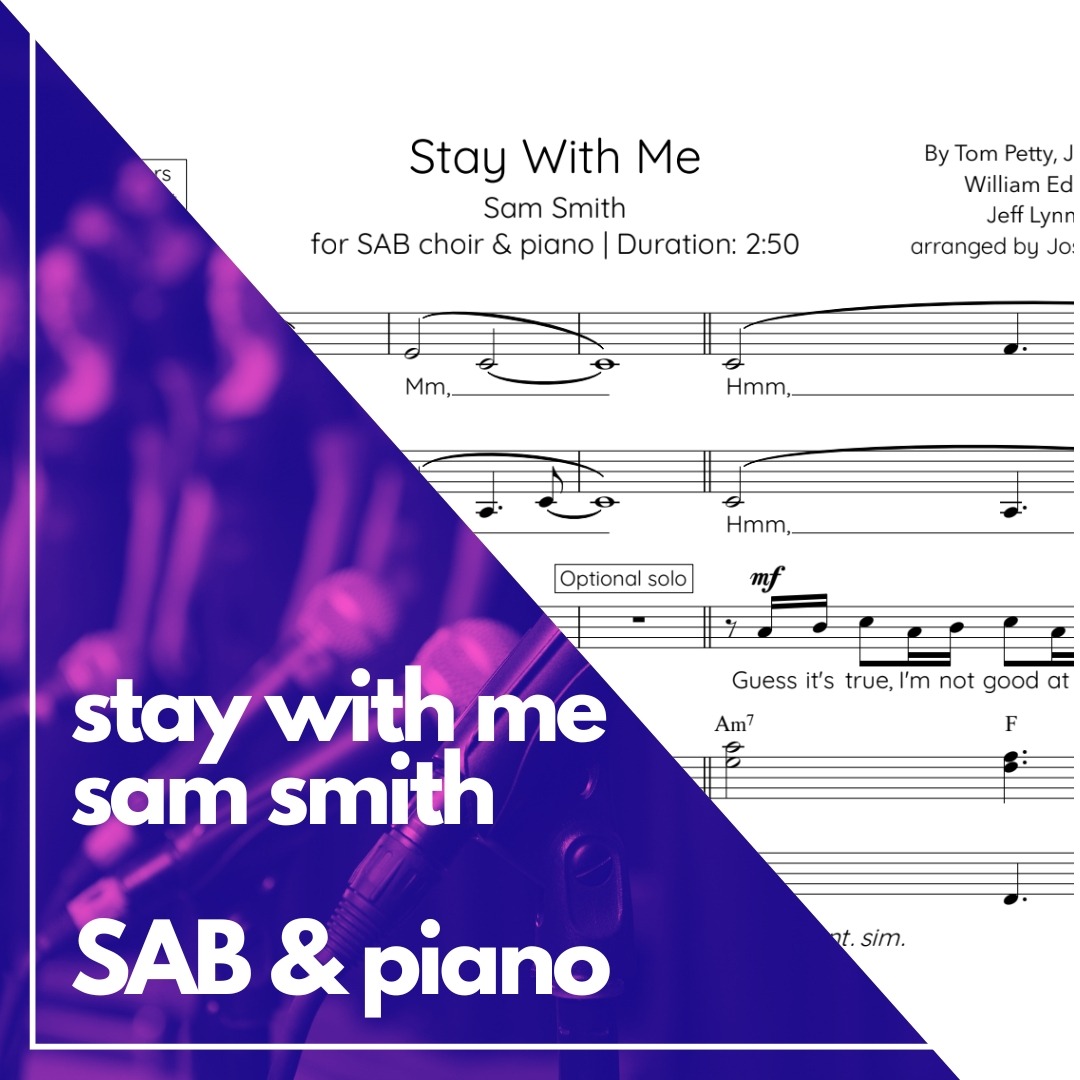 Cover Art for "Stay With Me (arr. Joseph Hollings)" by Sam Smith