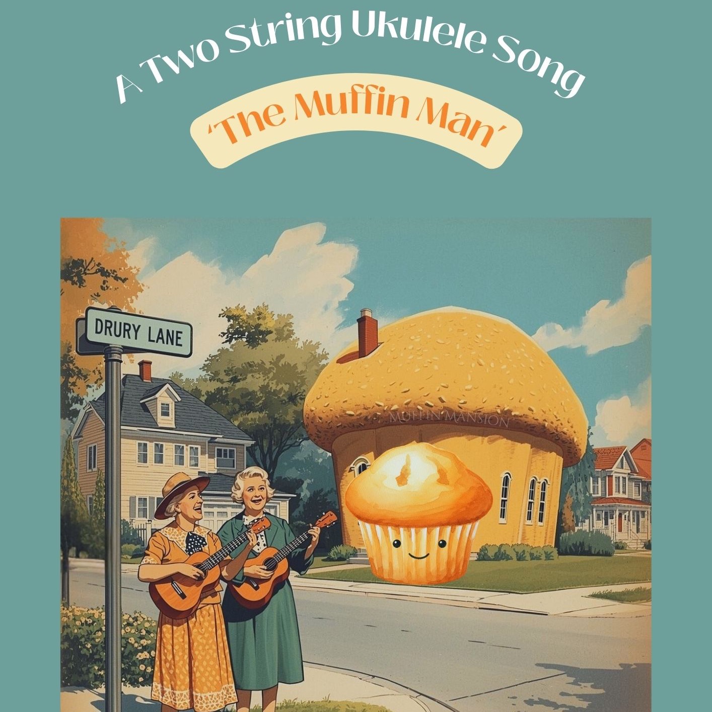 Carátula para "The Muffin Man (A Two String Ukulele Song) (arr. Danny Crocome)" por Traditional