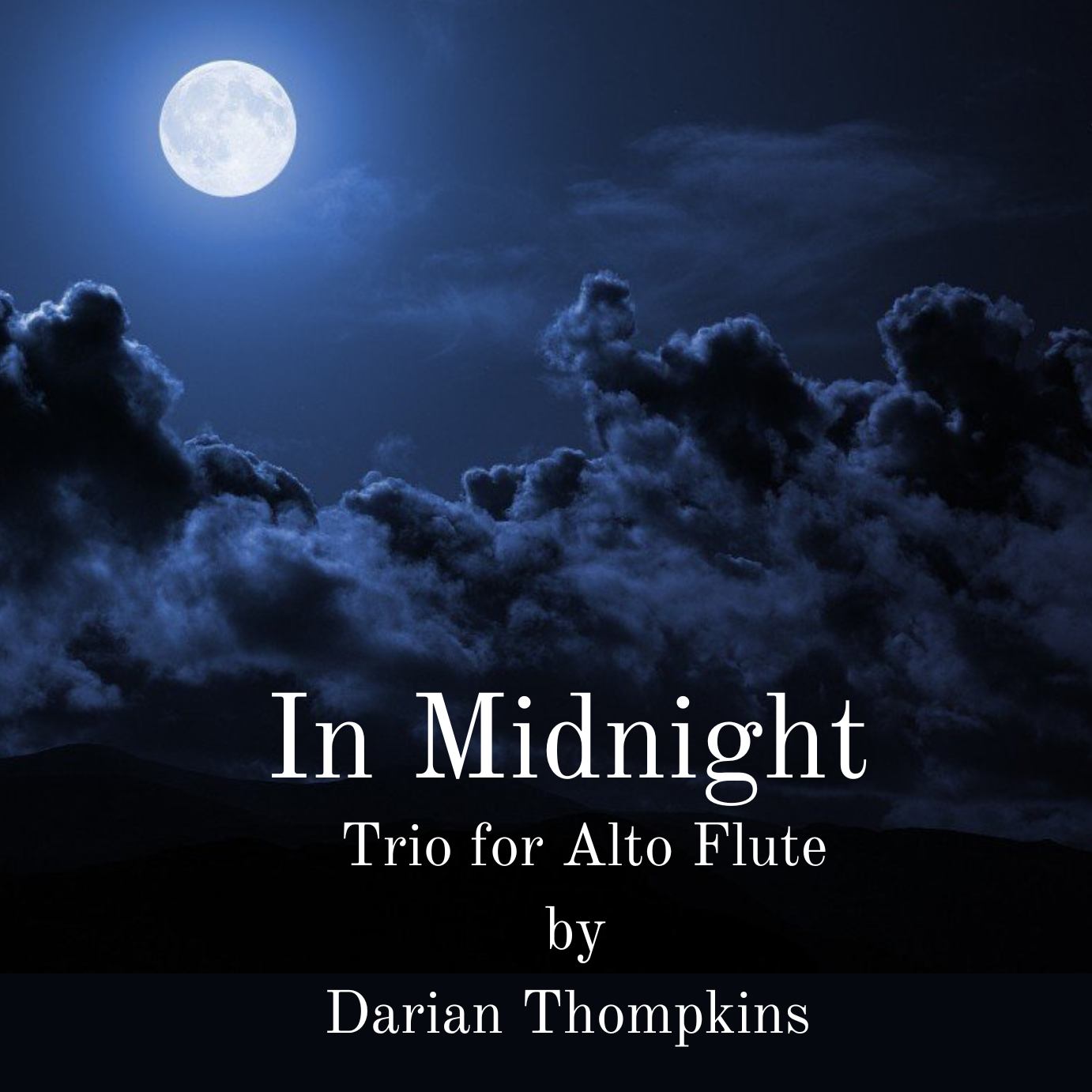 Cover Art for "In Midnight Trio for Alto flute" by Darian Thompkins