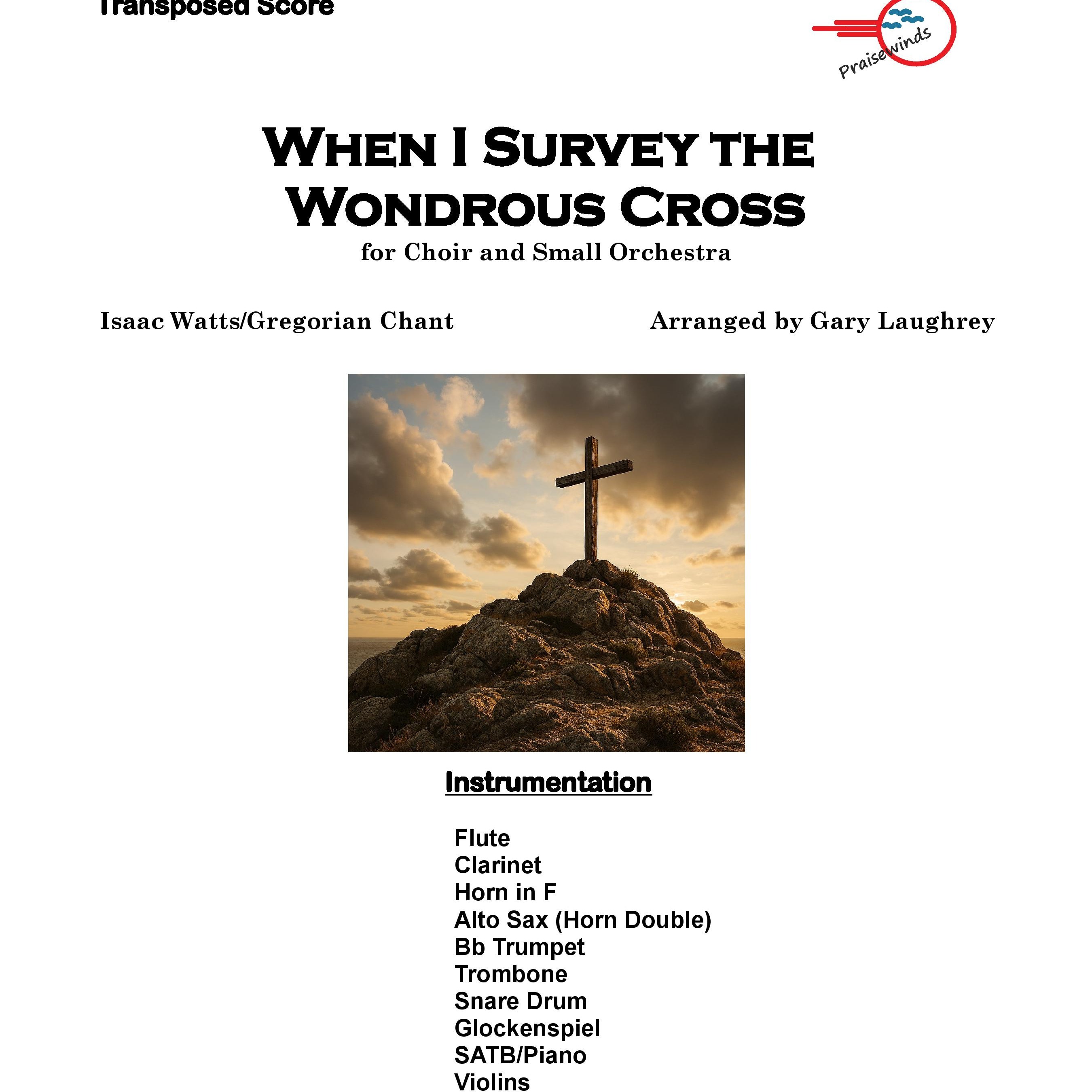 Couverture pour "When I Survey the Wondrous Cross (arr. Gary Laughrey)" par Gregorian Chant