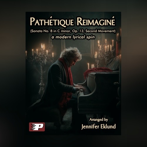 Cover Art for "Pathétique Reimaginé (a modern lyrical spin) (arr. Jennifer Eklund)" by Ludwig Van Beethoven