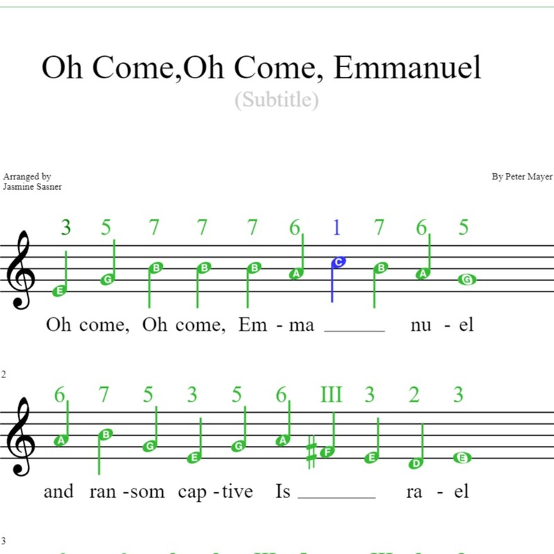 Abdeckung für "Oh Come Oh Come Emmanuel (Trad. Arr.) (arr. Jasmine Sasner)" von Peter Mayer