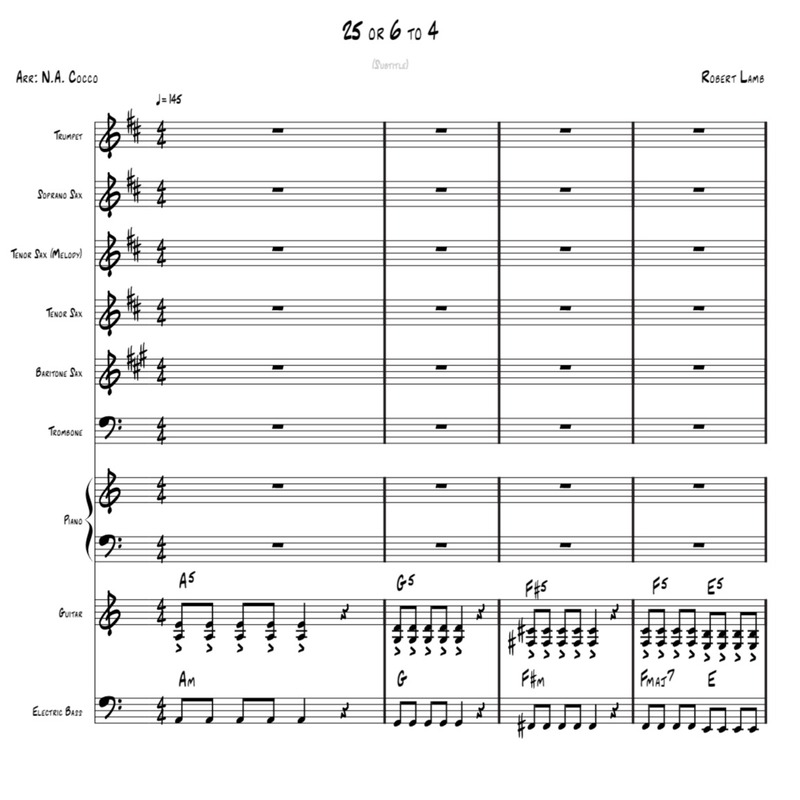Cover Art for "25 Or 6 To 4 (arr. Nicholas Cocco)" by Chicago
