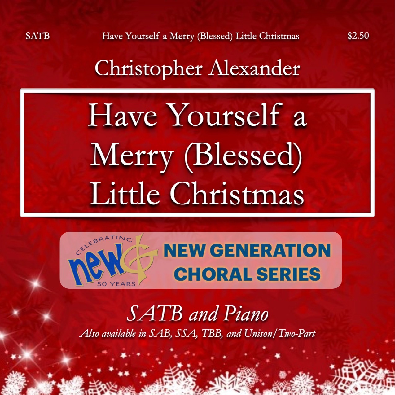 Couverture pour "Have Yourself A Merry Little Christmas (arr. Christopher Alexander)" par Barry Manilow