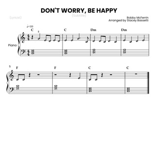Don't Worry, Be Happy (arr. Stacey Bassetti) Sheet Music | Bobby ...