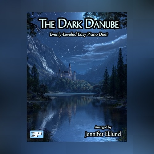 Couverture pour "The Dark Danube (Easy Piano Duet) (arr. Jennifer Eklund)" par Johann Strauss II