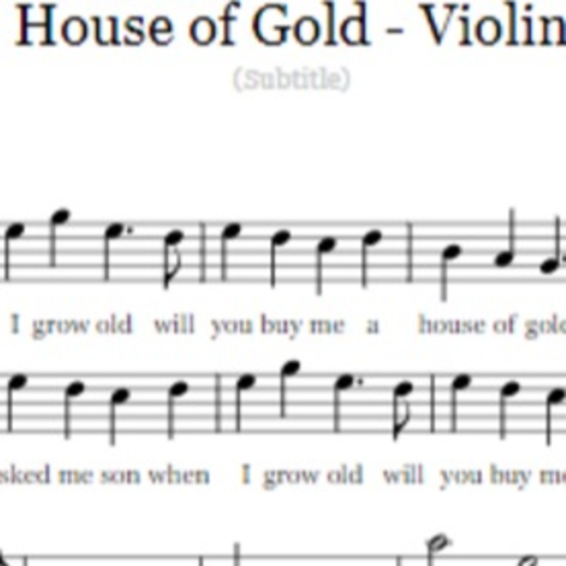Abdeckung für "House of Gold - Violin" von BSR